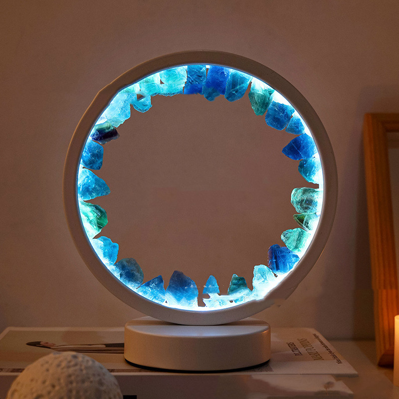 Petite Lueur™ – Lampe Apaisante en Cristaux Naturels