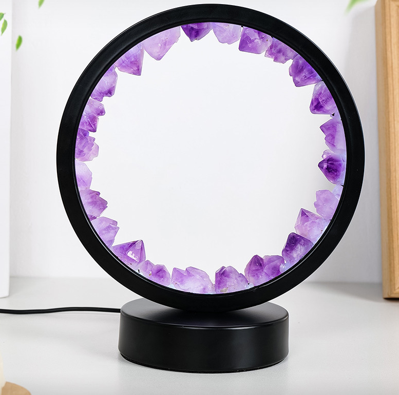 Petite Lueur™ – Lampe Apaisante en Cristaux Naturels
