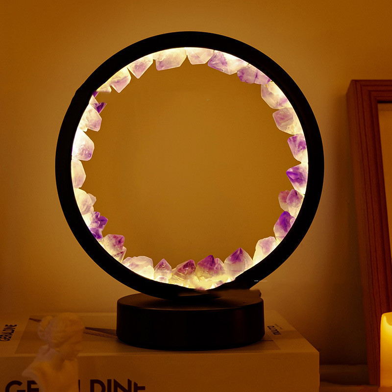Petite Lueur™ – Lampe Apaisante en Cristaux Naturels
