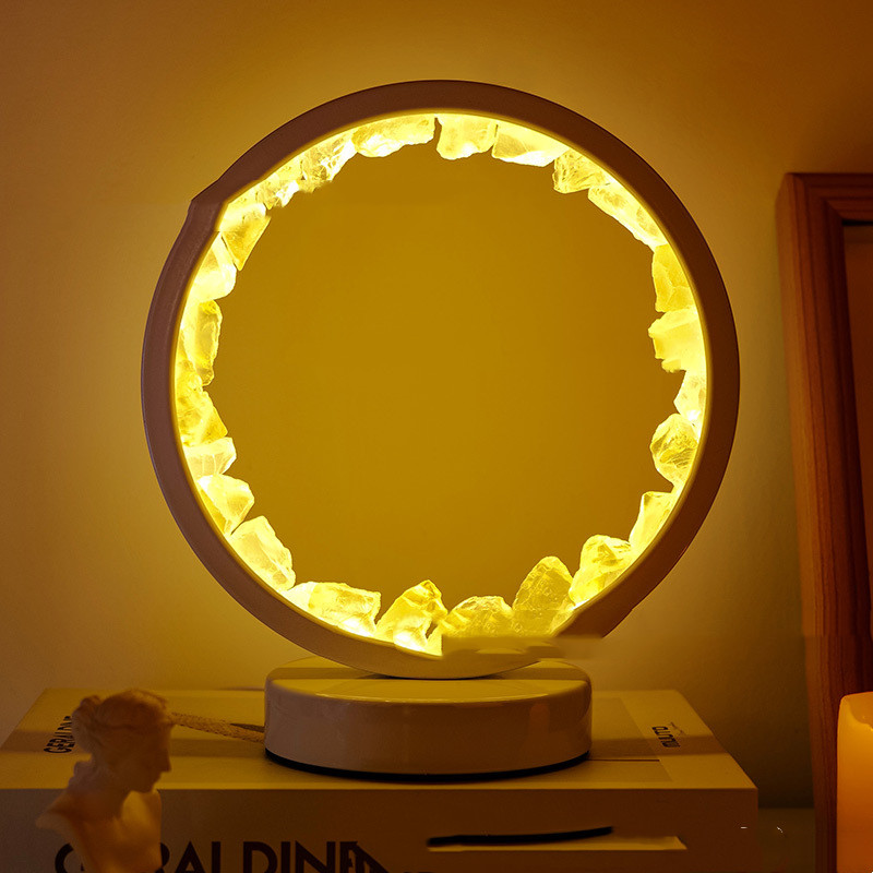 Petite Lueur™ – Lampe Apaisante en Cristaux Naturels