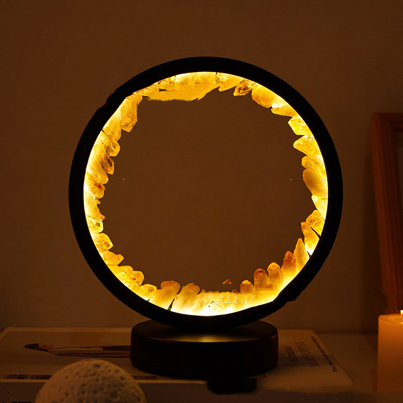 Petite Lueur™ – Lampe Apaisante en Cristaux Naturels