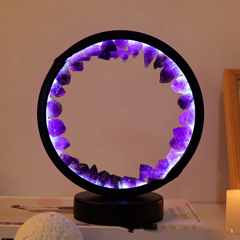 Petite Lueur™ – Lampe Apaisante en Cristaux Naturels
