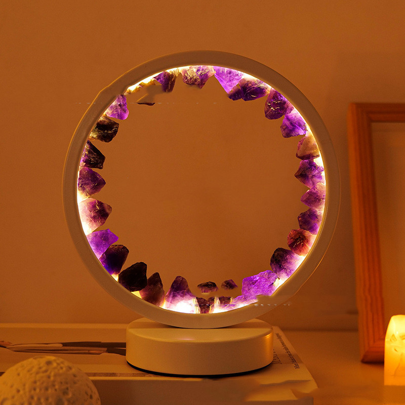 Petite Lueur™ – Lampe Apaisante en Cristaux Naturels