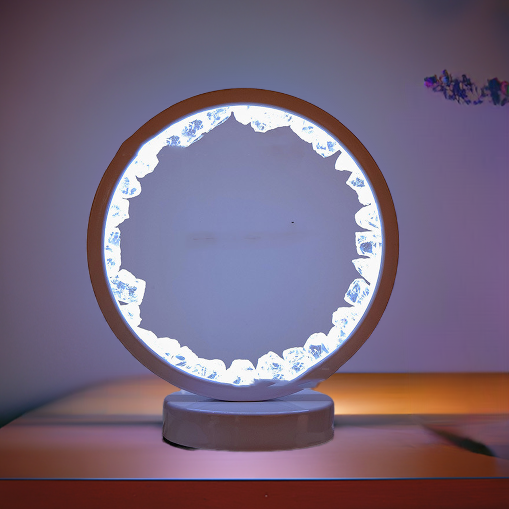 Petite Lueur™ – Lampe Apaisante en Cristaux Naturels