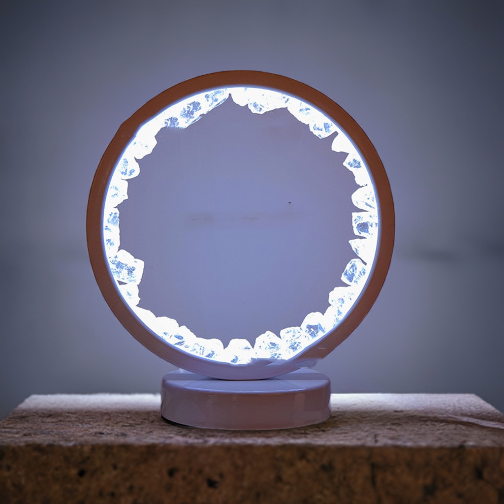 Petite Lueur™ – Lampe Apaisante en Cristaux Naturels