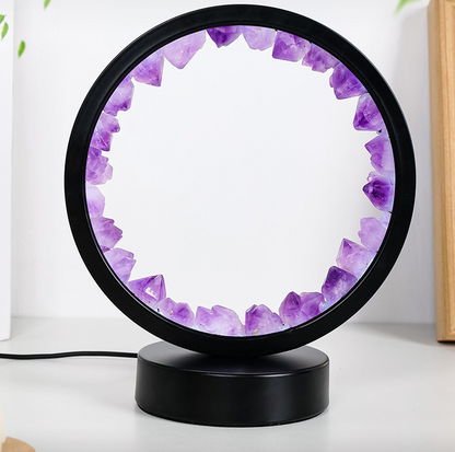 Petite Lueur™ – Lampe Apaisante en Cristaux Naturels