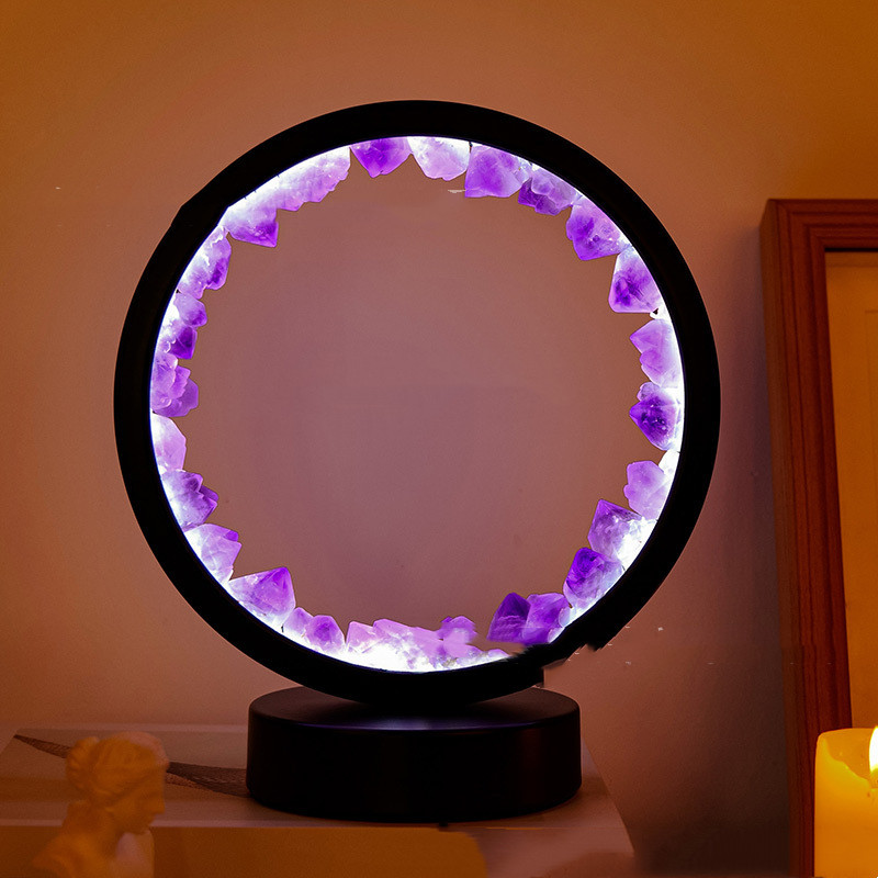 Petite Lueur™ – Lampe Apaisante en Cristaux Naturels