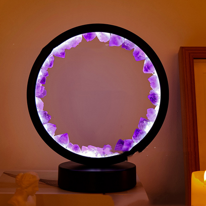 Petite Lueur™ – Lampe Apaisante en Cristaux Naturels