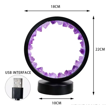 Petite Lueur™ – Lampe Apaisante en Cristaux Naturels